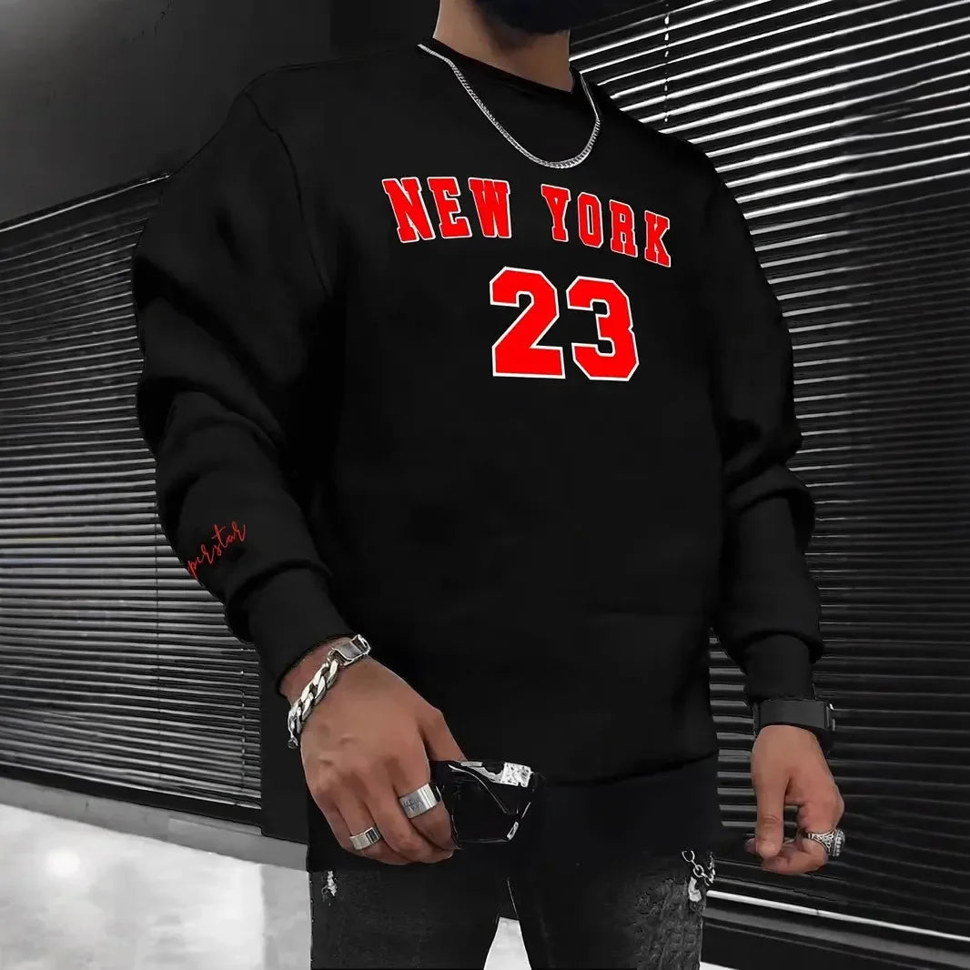 Herren Sweatshirt Baumwolle Lässig Bedruckt