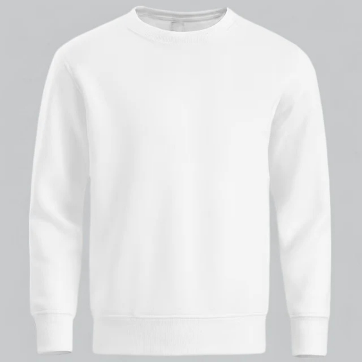 Herren Sweatshirt Baumwolle Lässig Crewneck Langarm