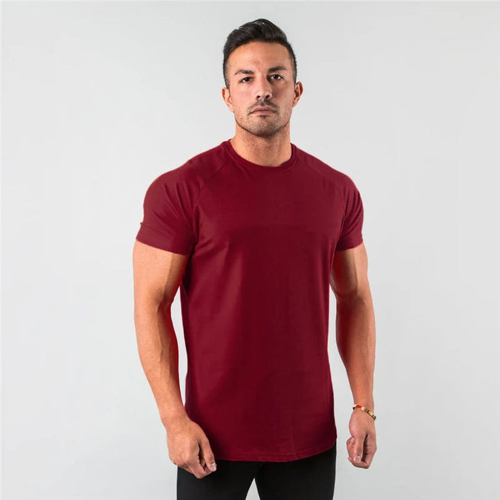 Herren T-Shirt Atmungsaktiv Sportlich Kurzarm