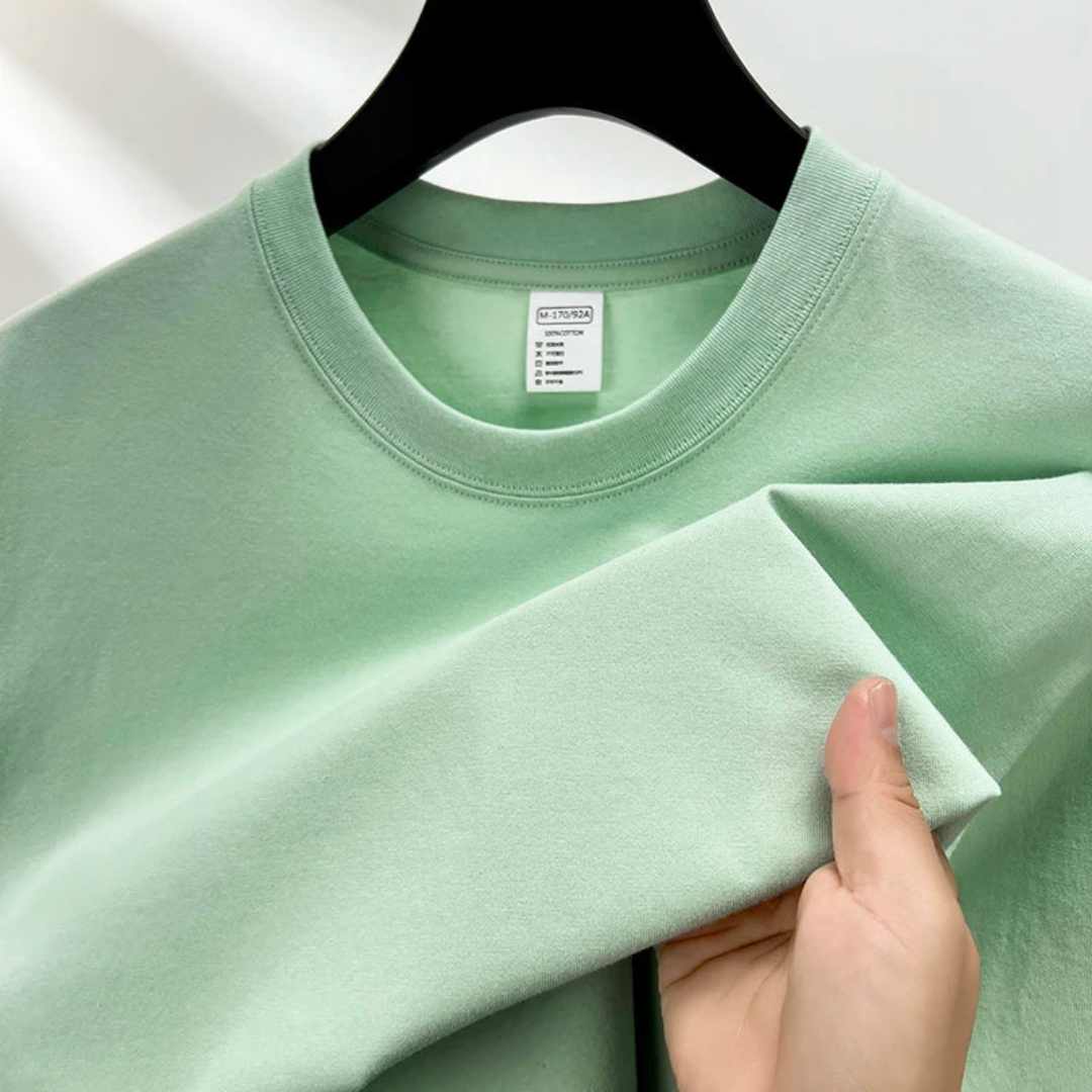 T-shirt homme coton classique col rond décontracté