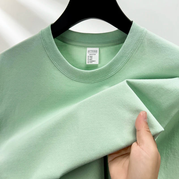 T-shirt homme coton classique col rond décontracté