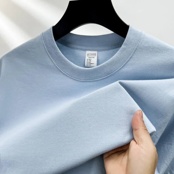 T-shirt homme coton classique col rond décontracté