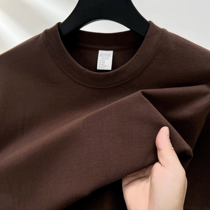 T-shirt homme coton classique col rond décontracté