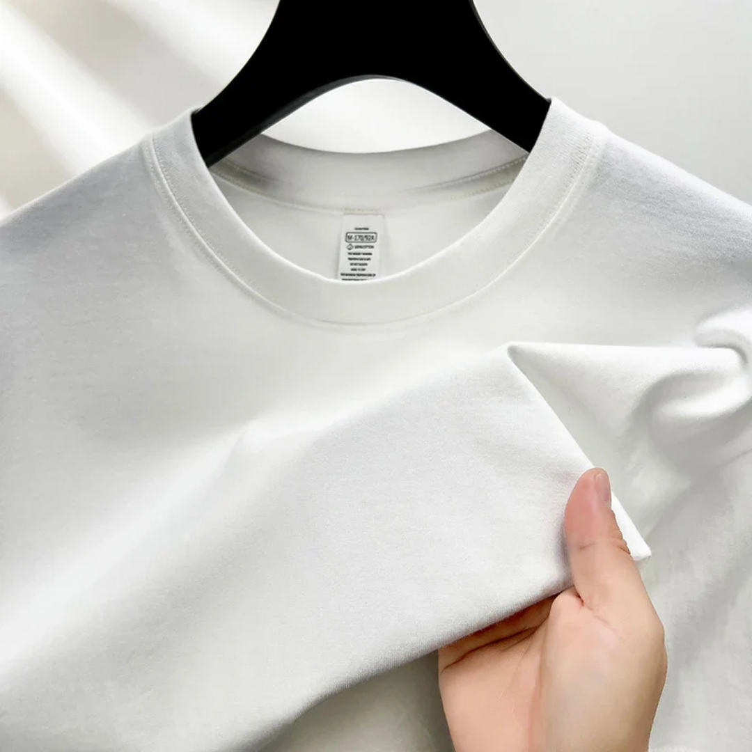 T-shirt homme coton classique col rond décontracté