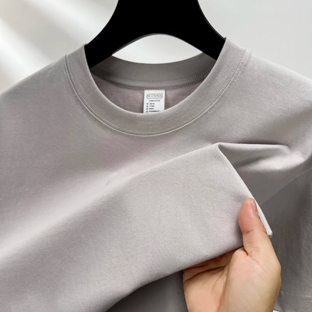 T-shirt homme coton classique col rond décontracté
