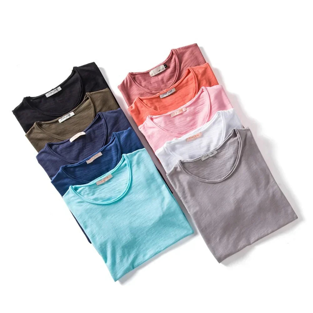 Herren T-Shirt Baumwolle Lässig Casual Style