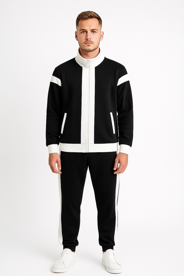 Herren Trainingsanzug Atmungsaktiv Modern Sportlich 1