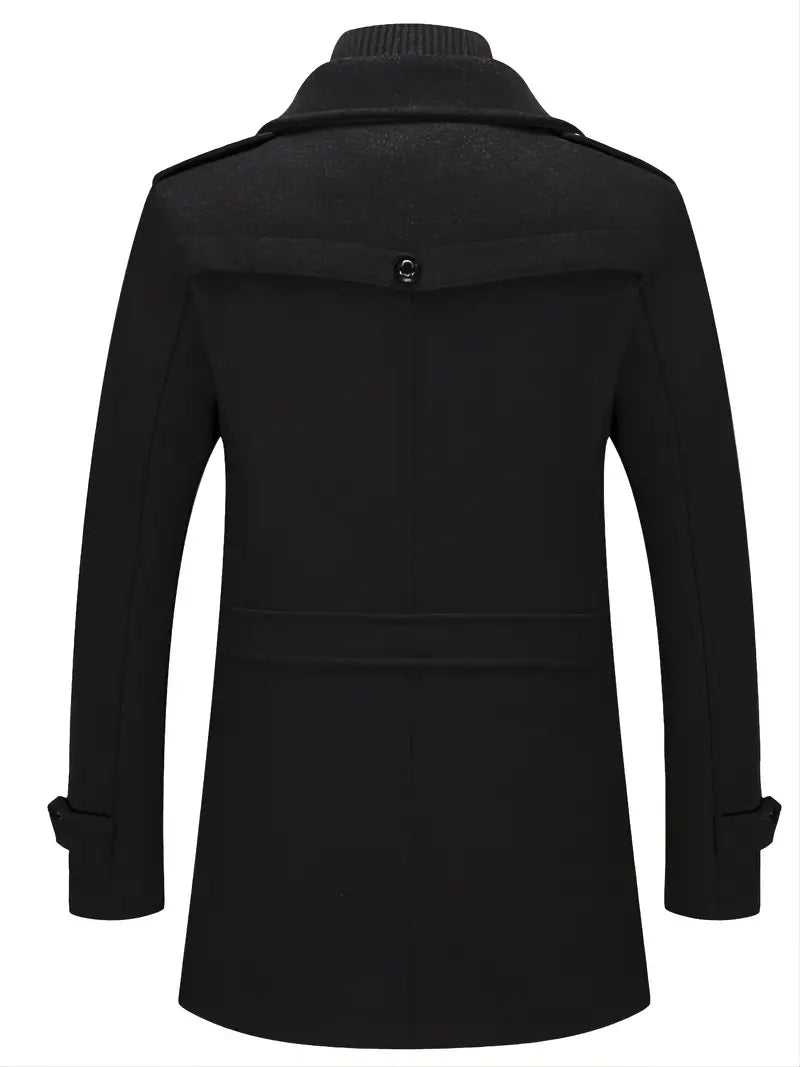 Herren Trenchcoat Aus Weichem Material Im Modernen Stil