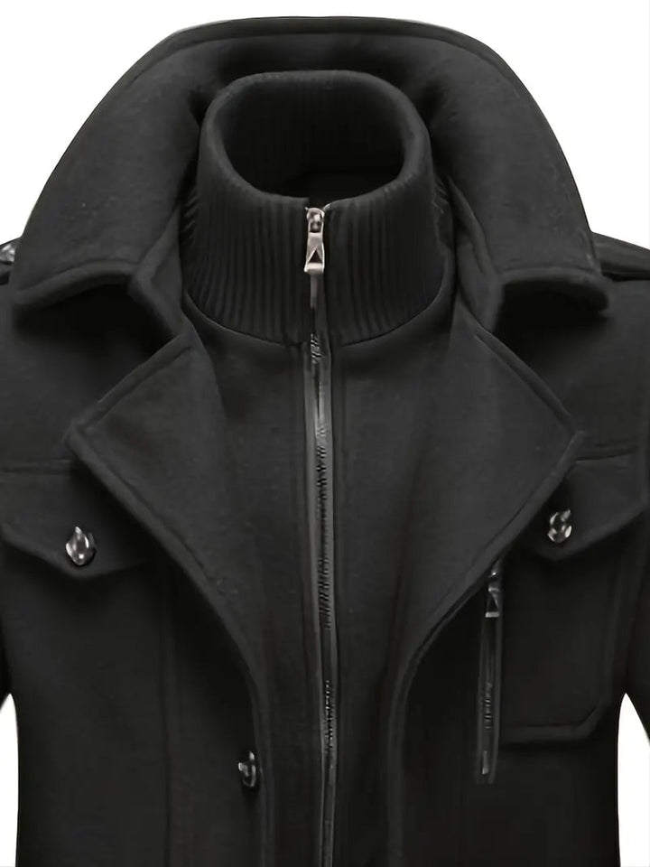 Herren Trenchcoat Aus Weichem Material Im Modernen Stil