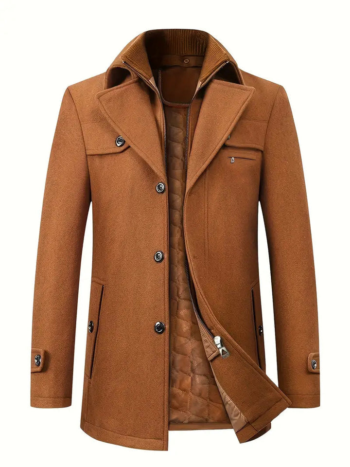 Herren Trenchcoat Elegantes Design Hochwertiges Material