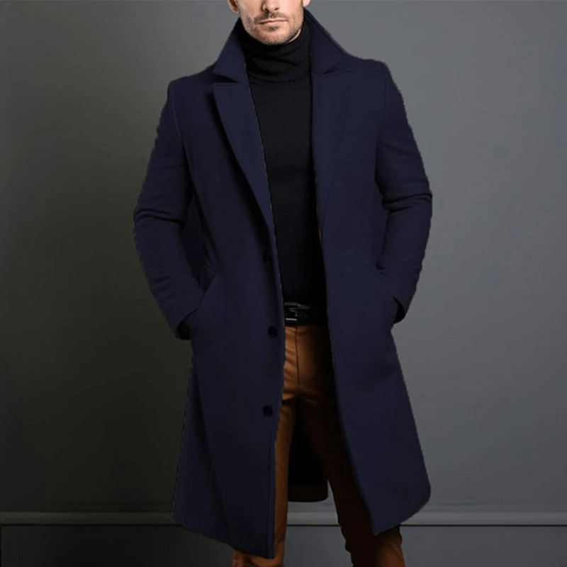 Herren Trenchcoat Hochwertiges Material Klassischer Stil