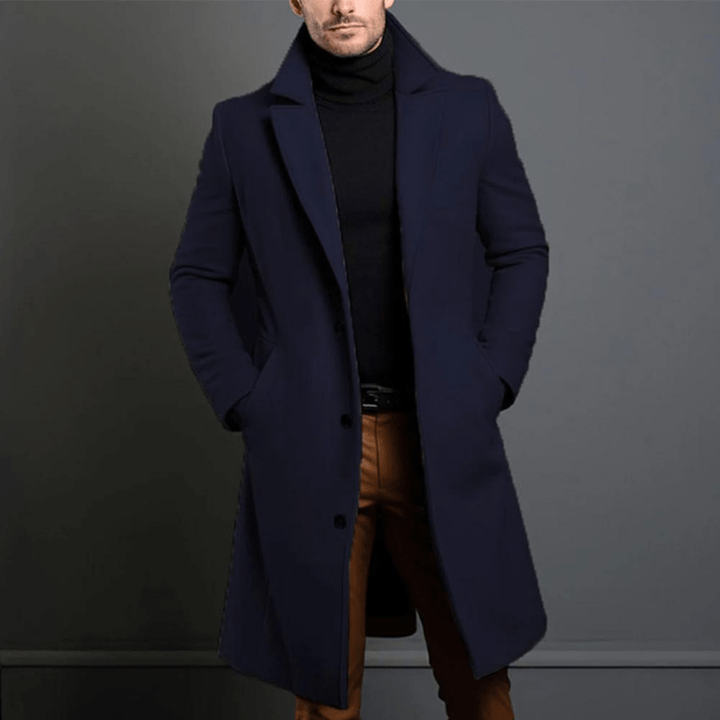 Herren Trenchcoat Hochwertiges Material Klassischer Stil