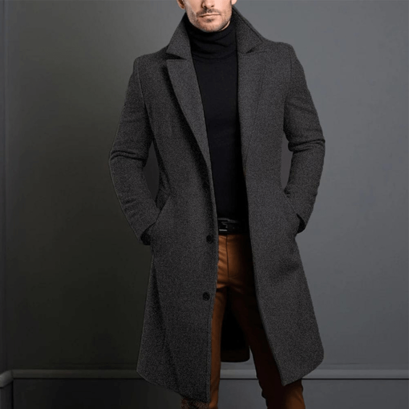 Herren Trenchcoat Hochwertiges Material Klassischer Stil