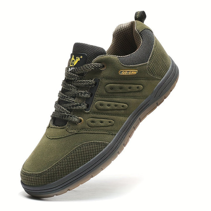 Herren Wanderschuhe Leder Rutschfeste Gummisohle Stilvoll