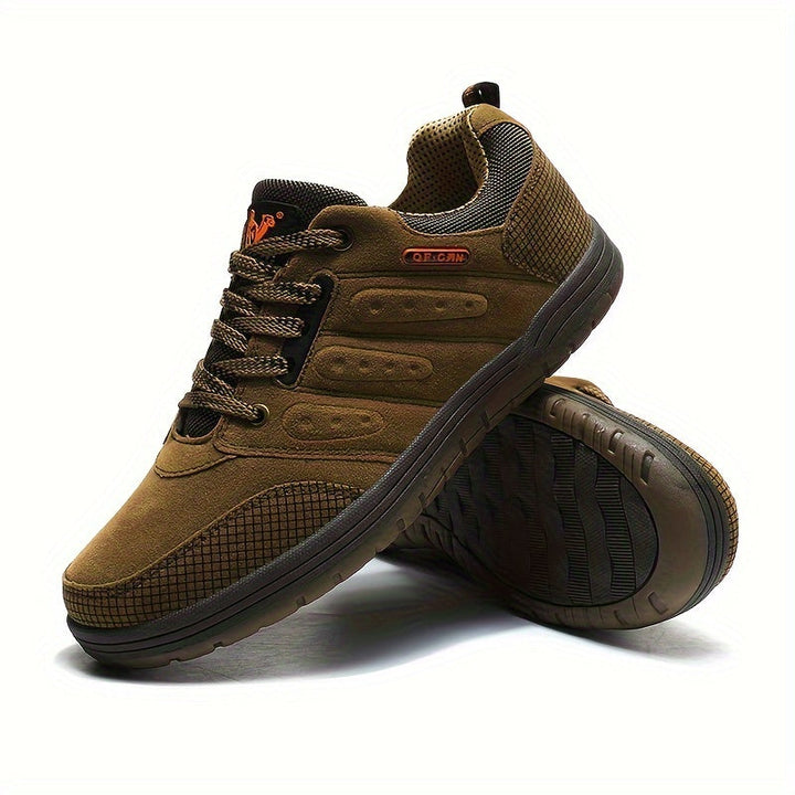 Herren Wanderschuhe Leder Rutschfeste Gummisohle Stilvoll