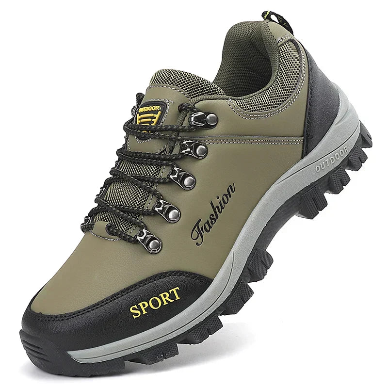 Chaussures de randonnée homme cuir trekking extérieur confort