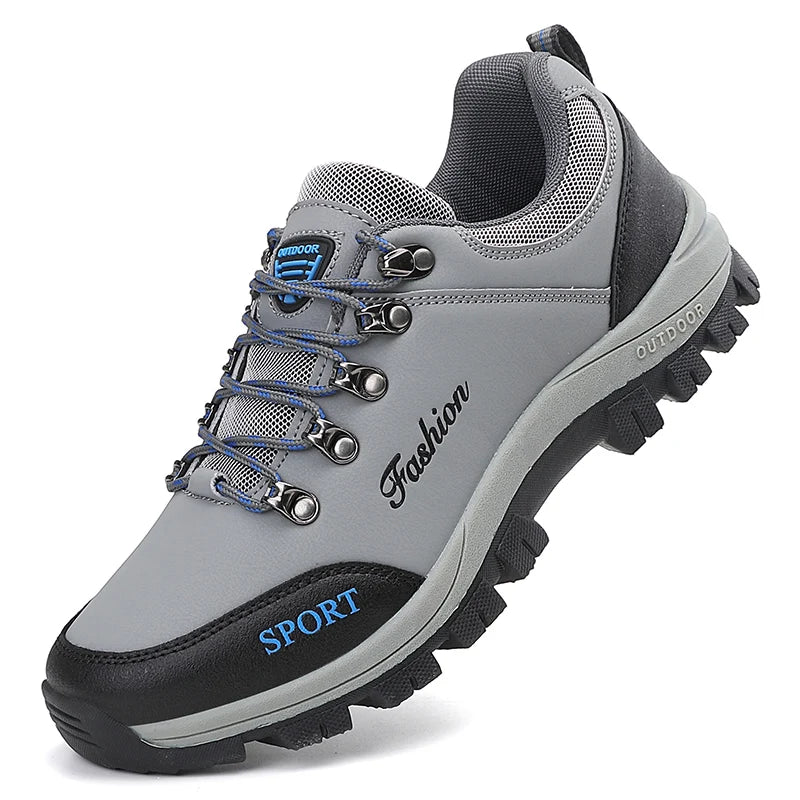 Chaussures de randonnée homme cuir trekking extérieur confort
