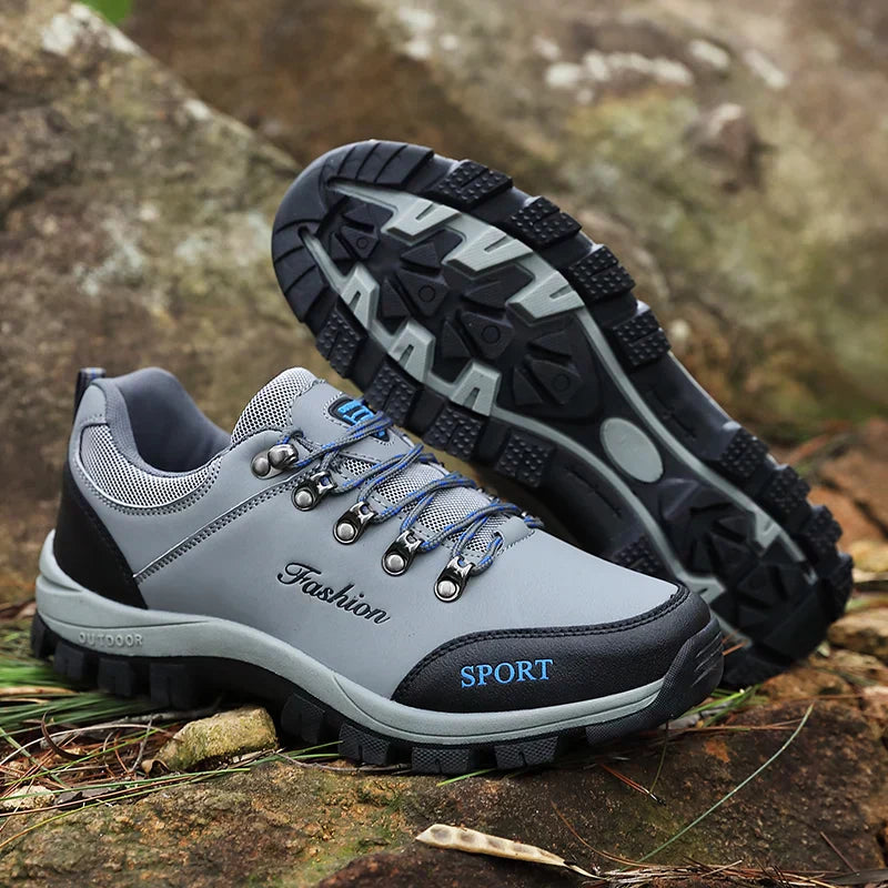 Chaussures de randonnée homme cuir trekking extérieur confort