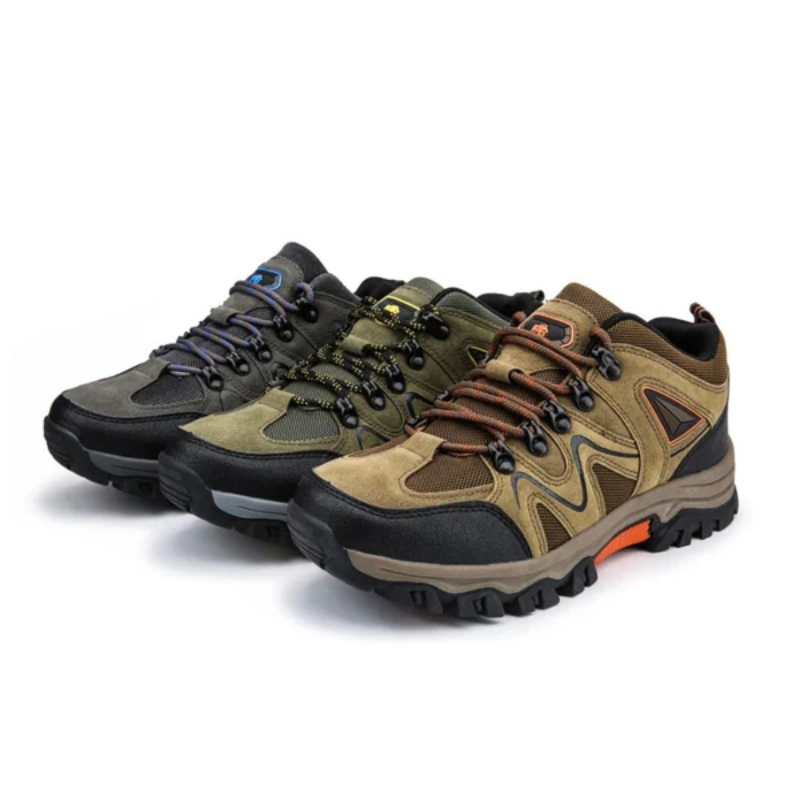 Chaussures de randonnée pour hommes Chaussures de trekking robustes de plein air Respirantes à lacets