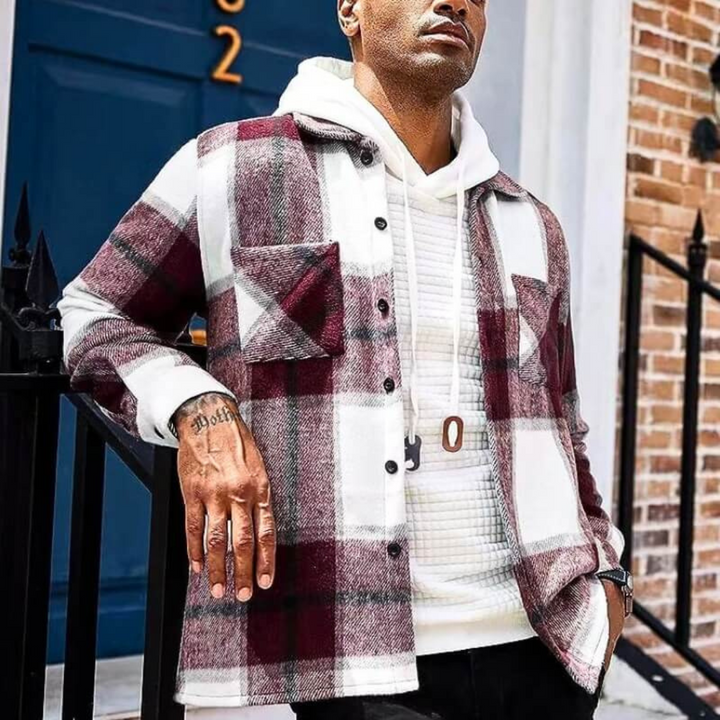 Chemise chaude pour homme à manches longues classique et élégante