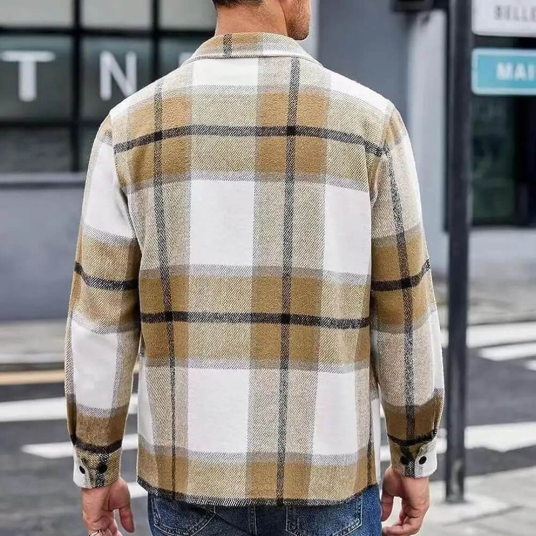 Chemise chaude pour homme à manches longues classique et élégante