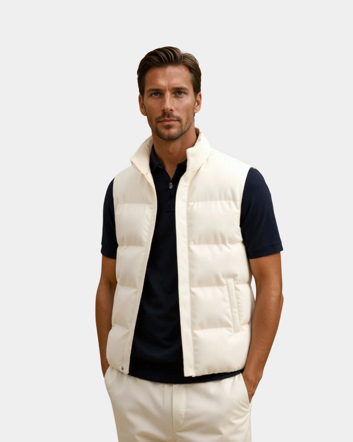 Herren Weste Leicht Stepp Design Atmungsaktiv Slim Fit