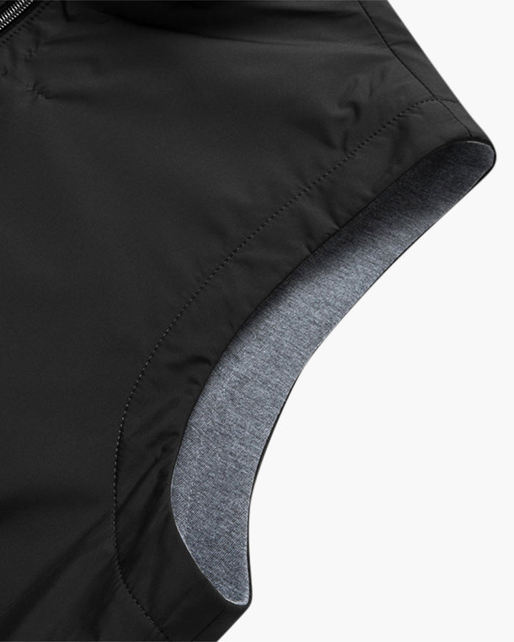 Herren Weste Leichte Sportliche Bodywarmer mit Weichem Innenfutter und Reißverschlusstaschen