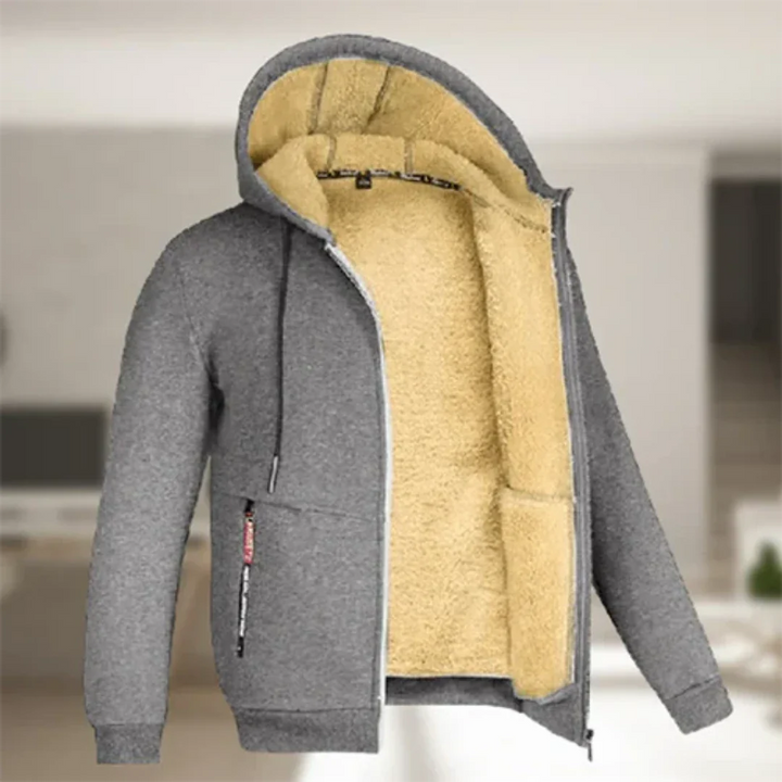 Veste zippée pour homme avec capuche
