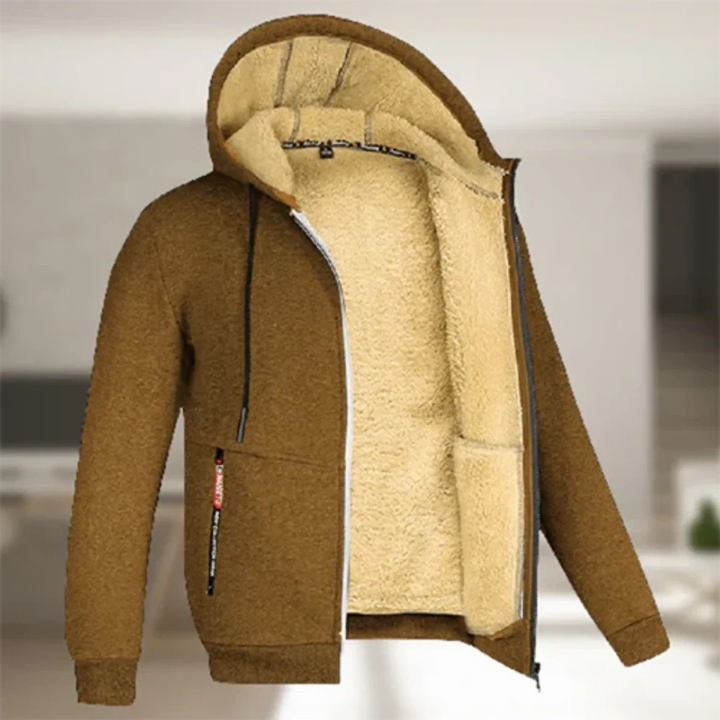 Veste zippée pour homme avec capuche