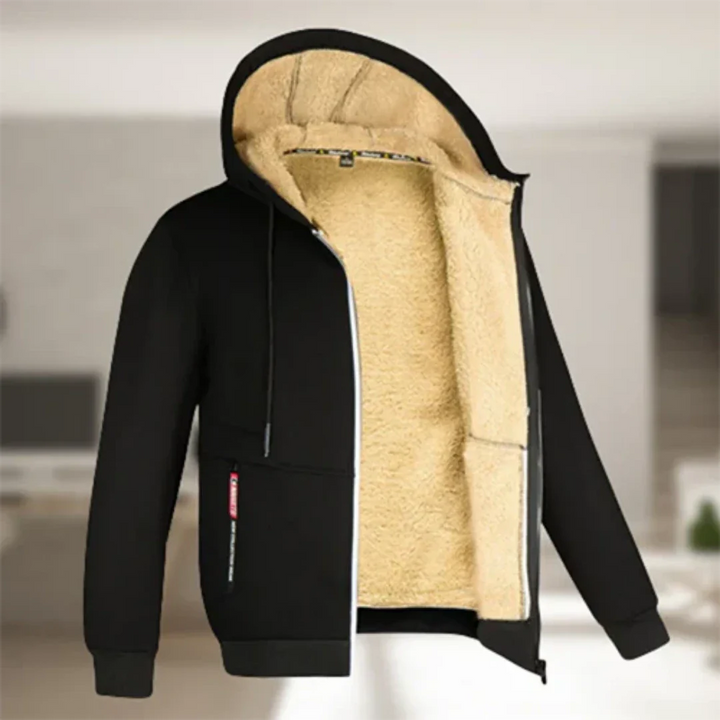 Veste zippée pour homme avec capuche