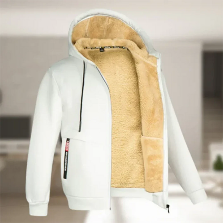 Veste zippée pour homme avec capuche