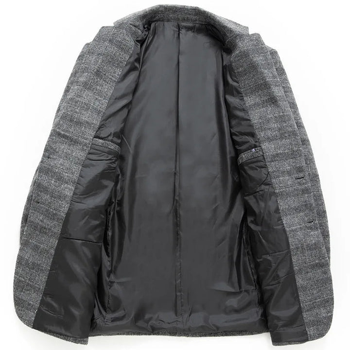 Herrenblazer Grau Khaki Elegant Vielseitig Hochwertige Stoffe