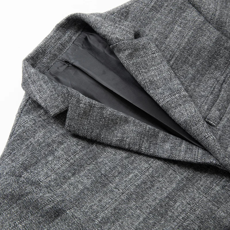 Herrenblazer Grau Khaki Elegant Vielseitig Hochwertige Stoffe