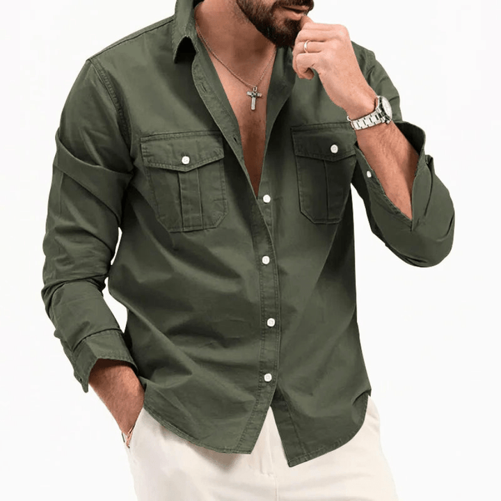 Herrenhemd Leicht Casual Stil