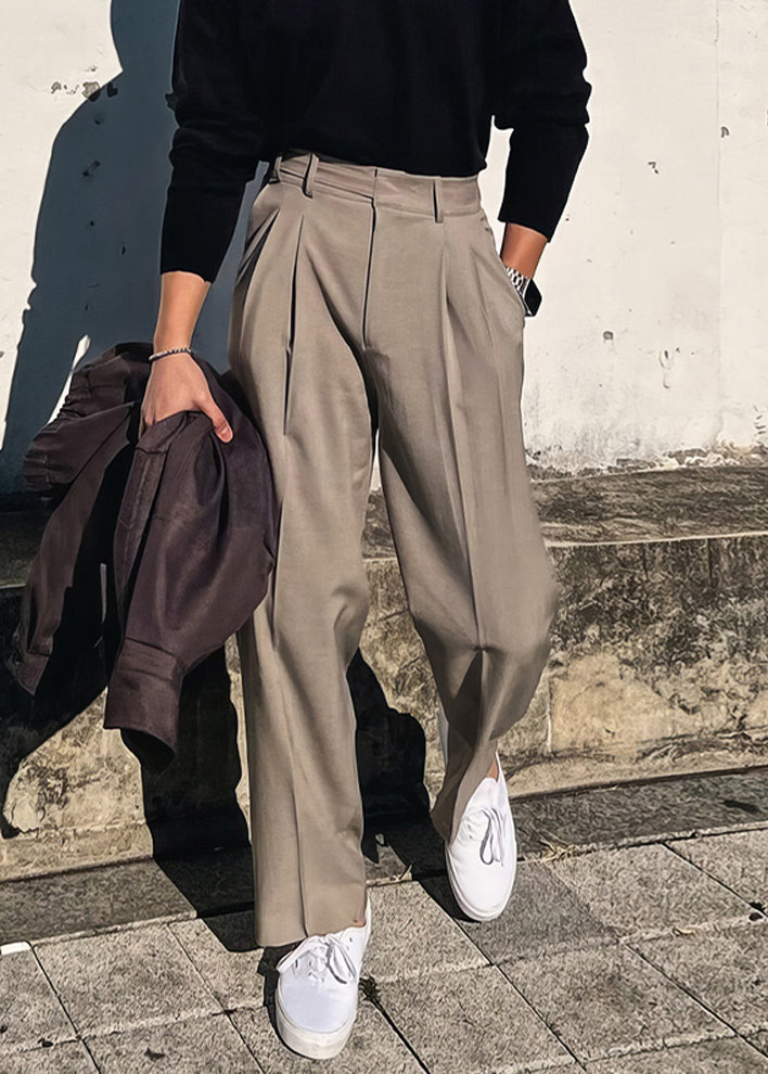 Herrenhose Hohe Taille 0