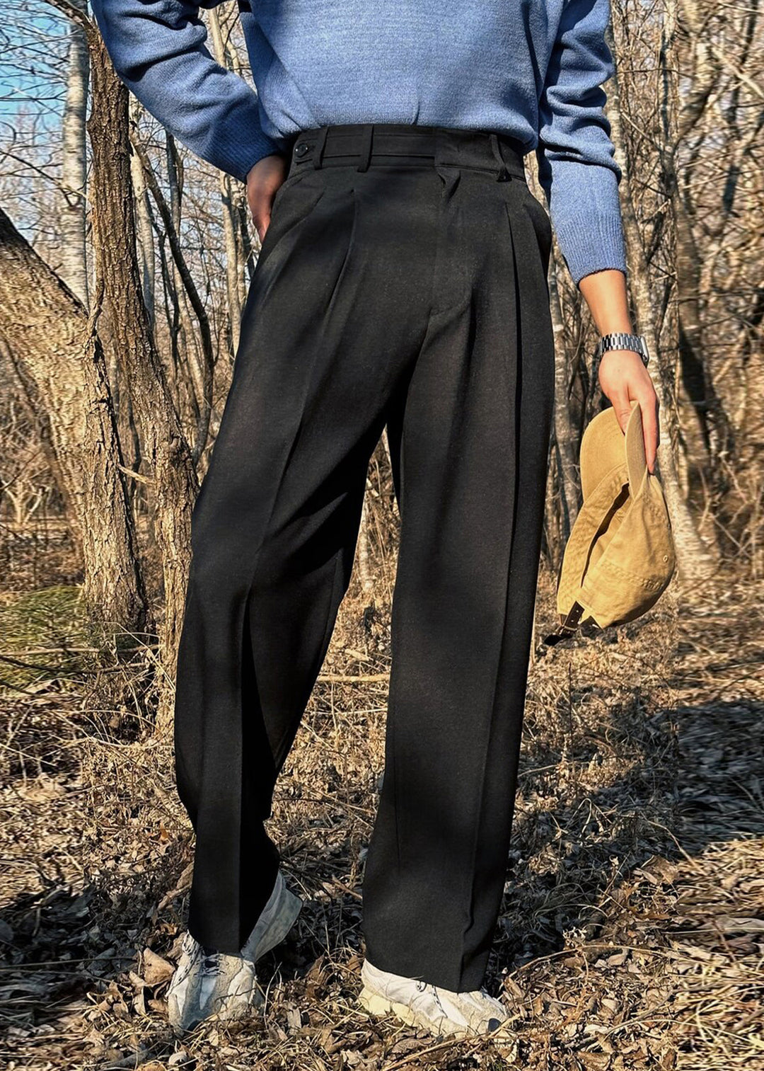 Herrenhose Hohe Taille 1