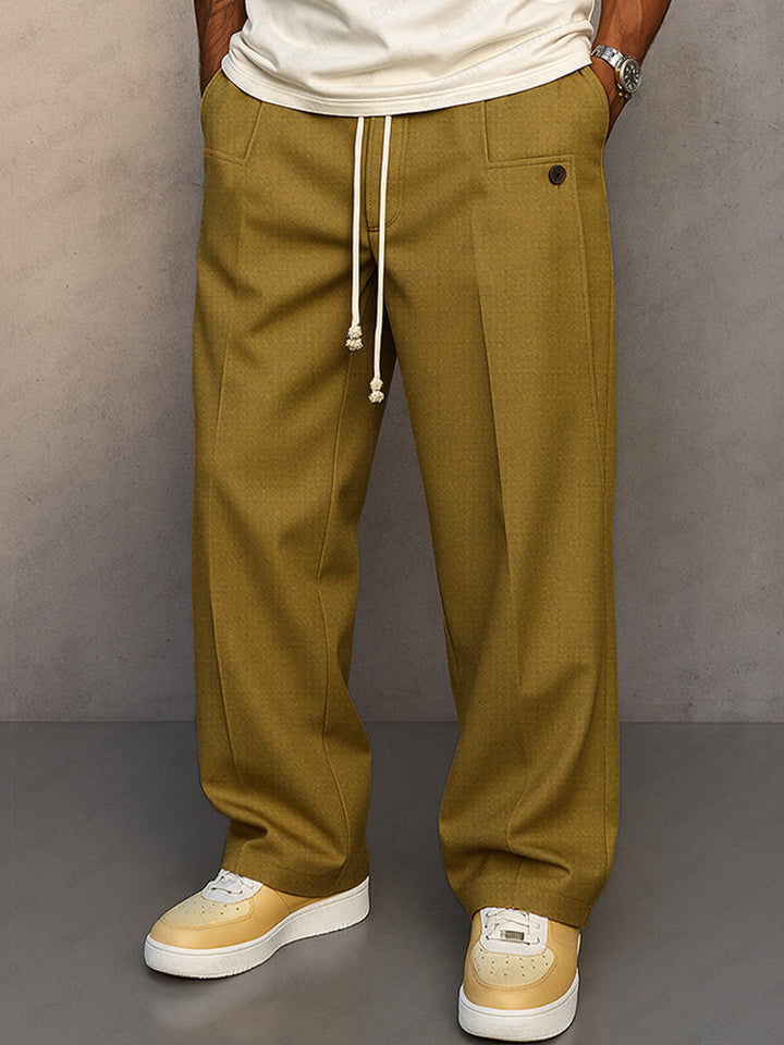 Herrenhose Urban Style mit Kordelzug und Taschen 0