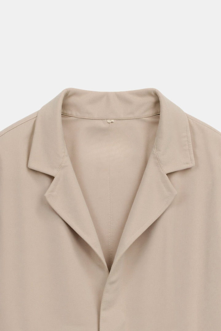 Herrenjacke Minimalistisch Leichter Stoff Casual Style