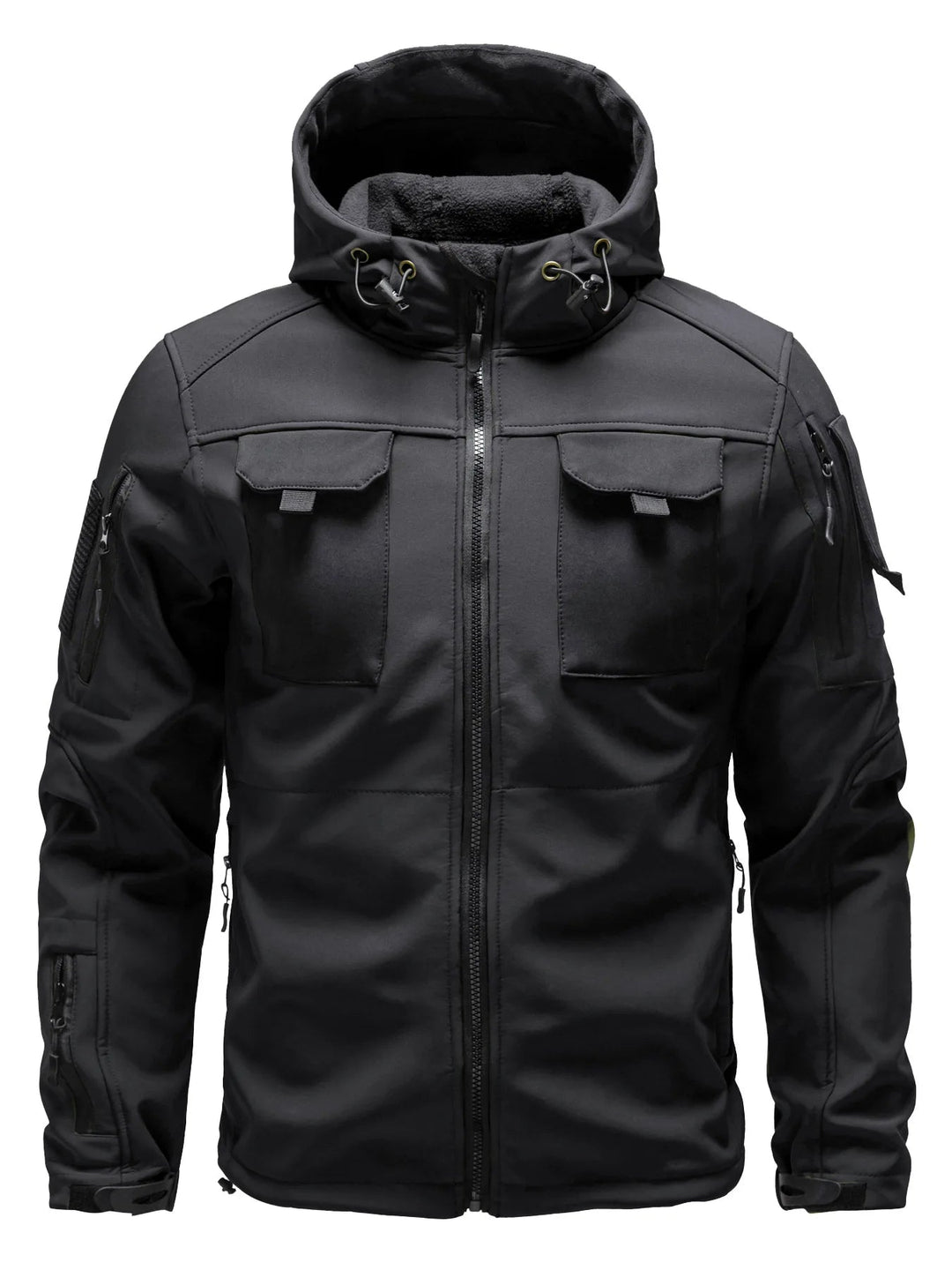 Veste softshell homme avec capuche et plusieurs poches