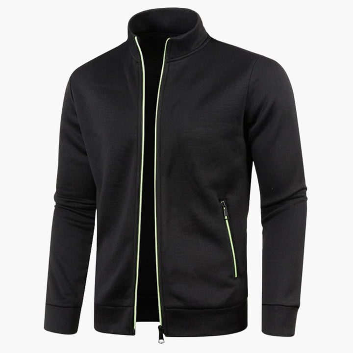 Herrenjacke Stehkragen Gewebt