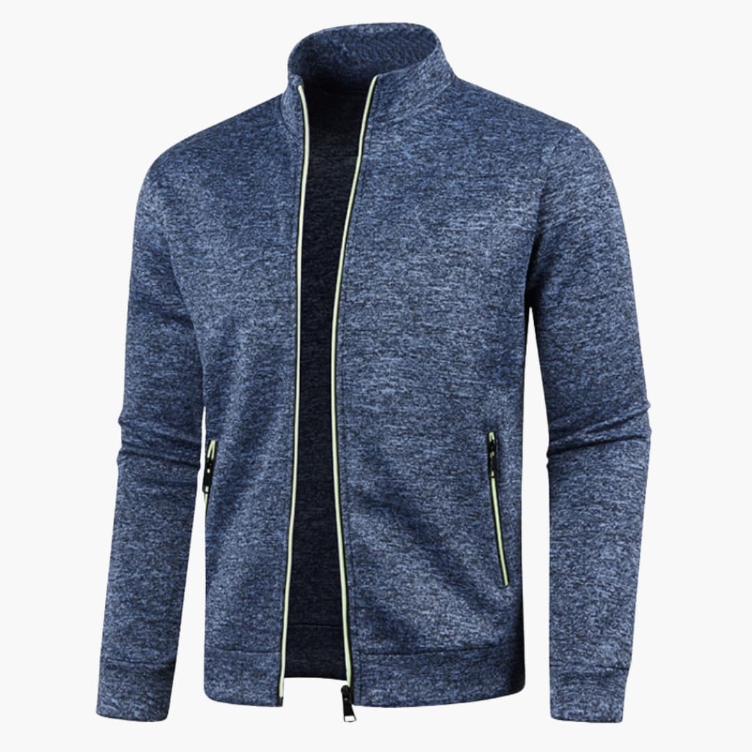 Herrenjacke Stehkragen Gewebt