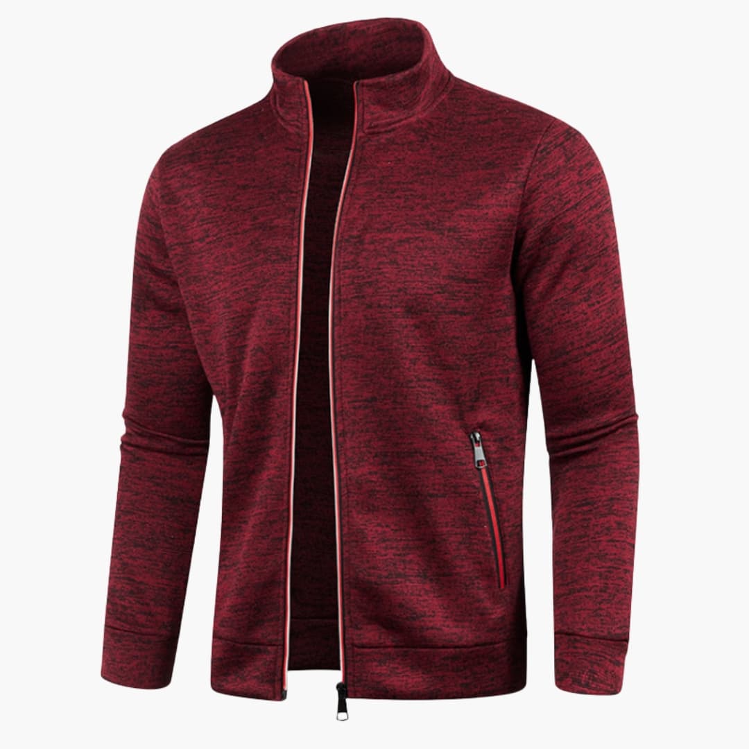 Herrenjacke Stehkragen Gewebt