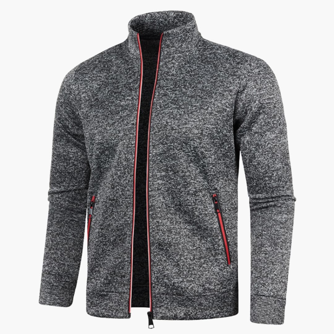 Herrenjacke Stehkragen Gewebt