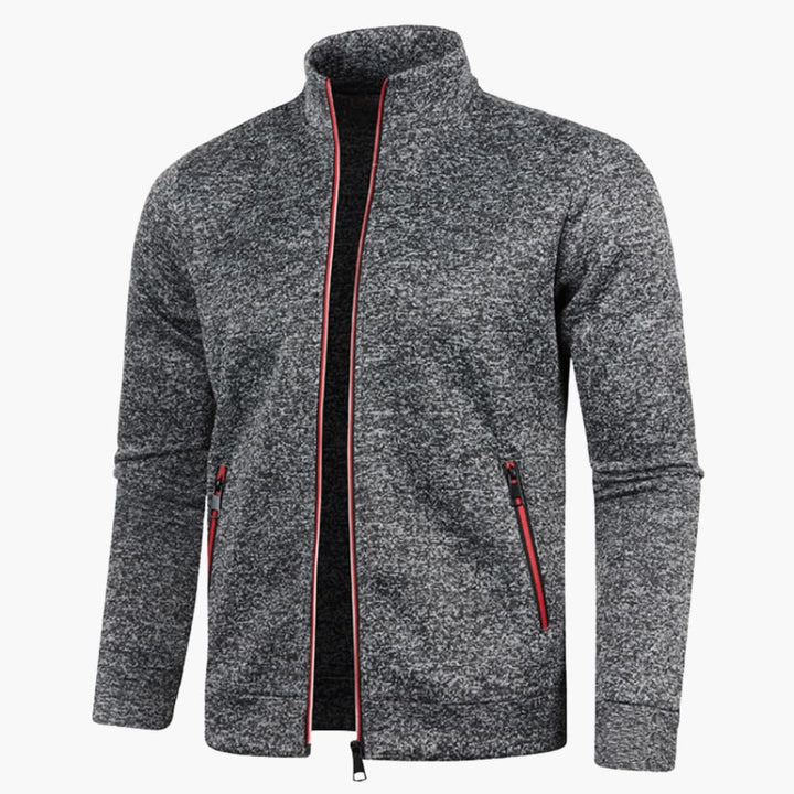 Herrenjacke Stehkragen Gewebt