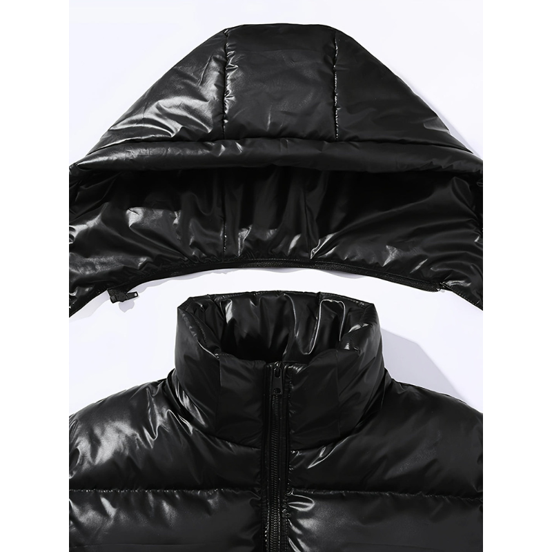 Herrenjacke Winterjacke Mit Kapuze Elegant Komfortabel 2