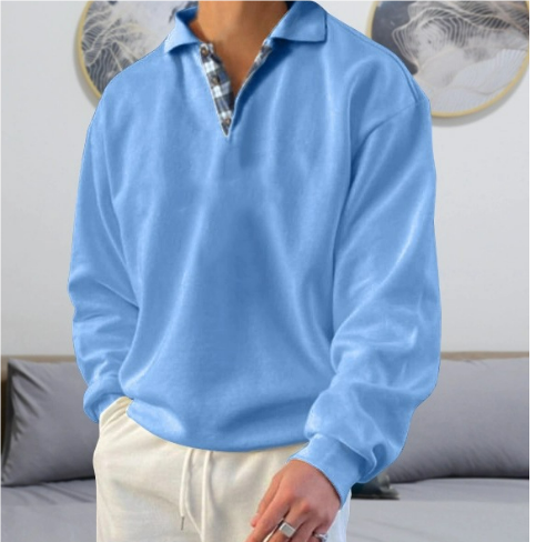 Herrenpullover Freizeit Kragen Hochwertiger Stoff Lässig