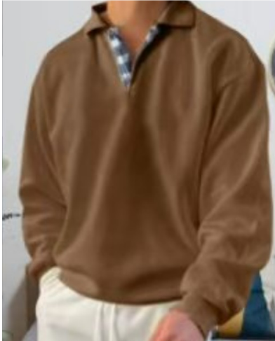 Herrenpullover Freizeit Kragen Hochwertiger Stoff Lässig
