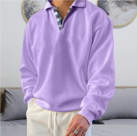 Herrenpullover Freizeit Kragen Hochwertiger Stoff Lässig