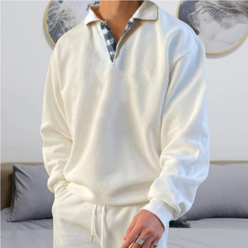 Herrenpullover Freizeit Kragen Hochwertiger Stoff Lässig