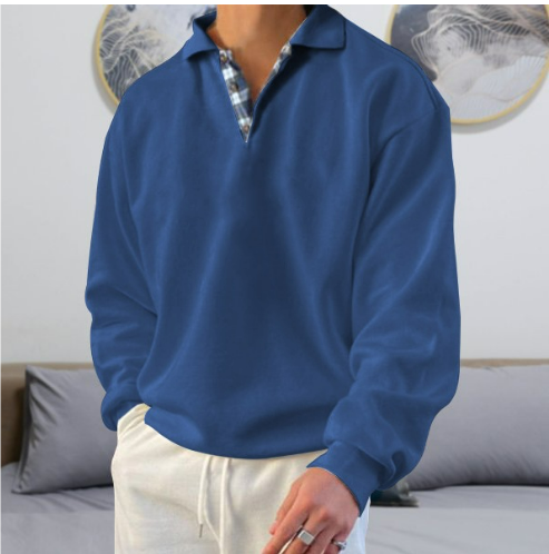 Herrenpullover Freizeit Kragen Hochwertiger Stoff Lässig